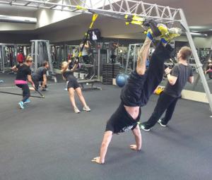 Ok so we were't exactly doing push ups like this but ours were still hard!