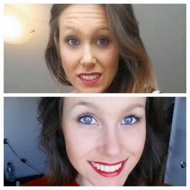 Lashes. From barely existent to long and lush!